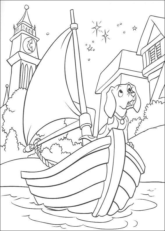 Plansa de colorat cu 101 Dalmatieni 21 14